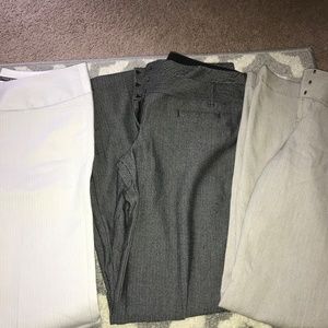 Express Editor Pants -- 3 PAIRS